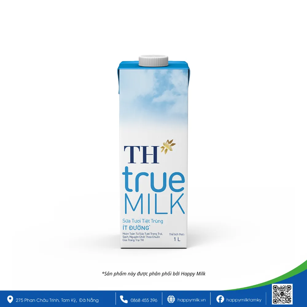 TRUE MILK LOW SUGAR STERILIZED FRESH MILK 1 LITER